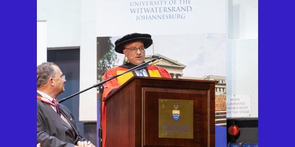 Stavros Nicolaou received an honorary DSc Med from Wits and delivered the keynote address at the Faculty of Health Sciences December graduation